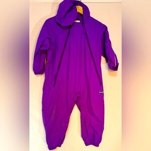 Purple Splashy Nylon One Piece Rain and Mud Suits